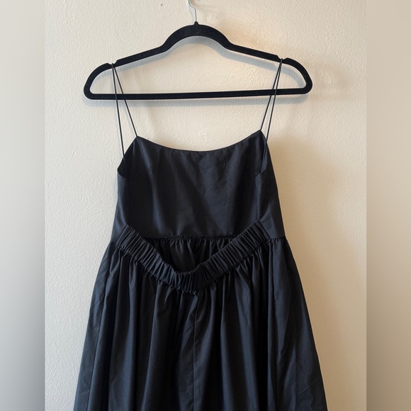 New Commense Solid Backless Long Black Maxi Dress Size Medium - Picture 6 of 9